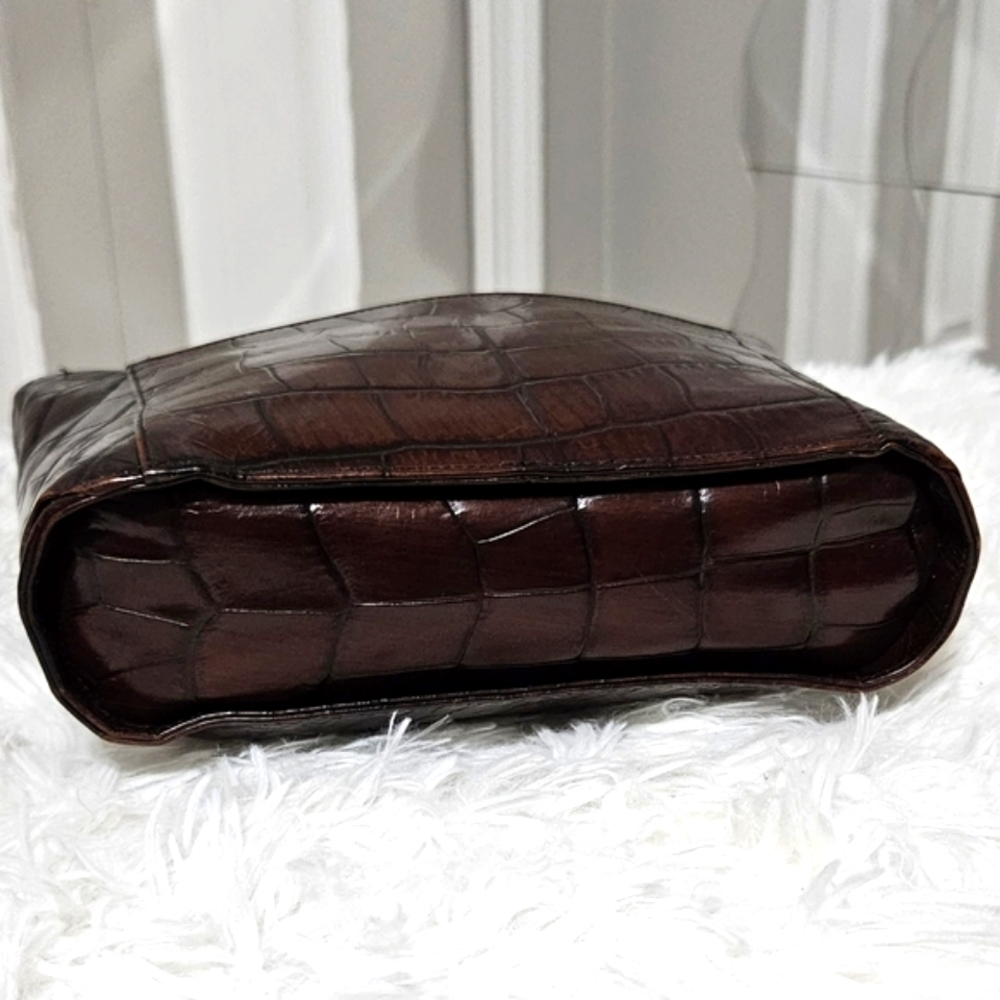 SHARIF Crocodile Leather Crossbody Bag - Picture 5 of 13